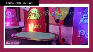 Casino table on rent flush