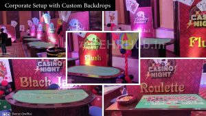 Casino table on rent for corporate event